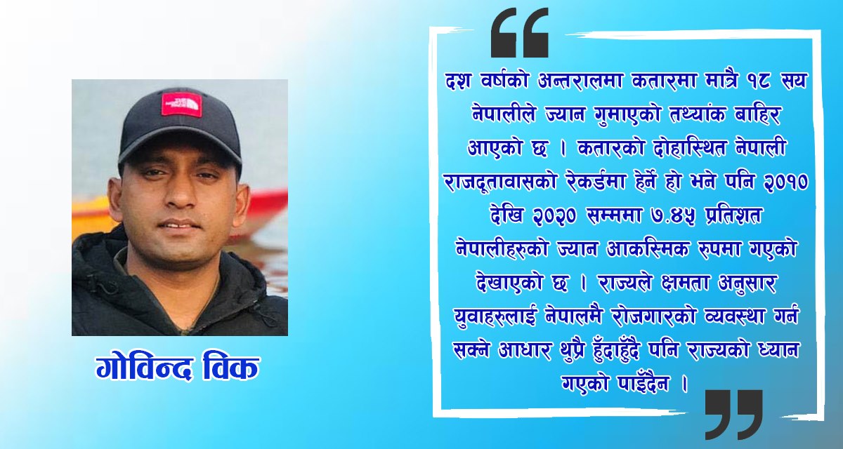 कोफिनको बाकसभित्र अस्ताएको भविष्य