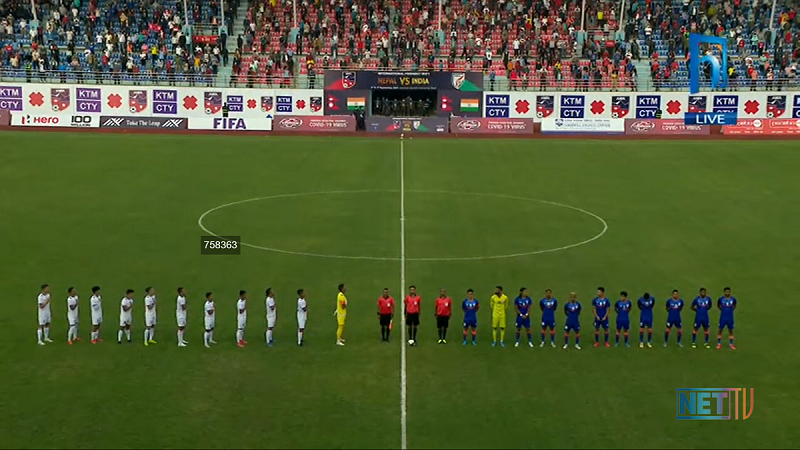 नेपाल-भारत मैत्रीपूर्ण खेलः नेपाल १-२ ले पराजित