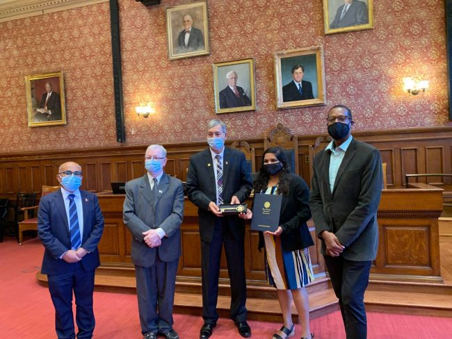 राजदूत खतिवडालाई अमेरिकी शहर क्याम्ब्रिजको साँचो हस्तान्तरण