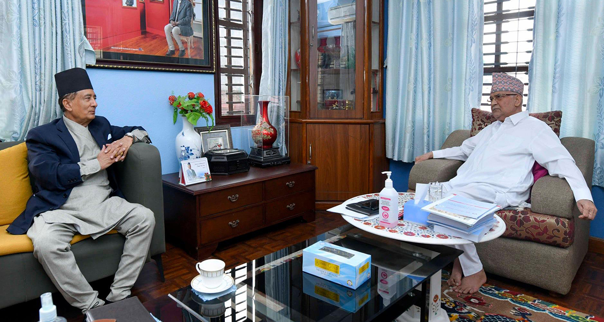 अध्यादेश खारेज भएपछि देउवाका विश्वासपात्रलाई बालकोट बाेलाएर केपी ओलीले के भने ?