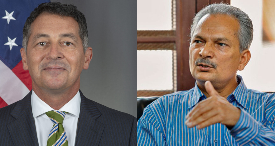 एमसीसी पास गराउन लबिङ गरिदिन आग्रह गर्दै अमेरिकी राजदूतले बाबुराम भट्टराईलाई भेटे