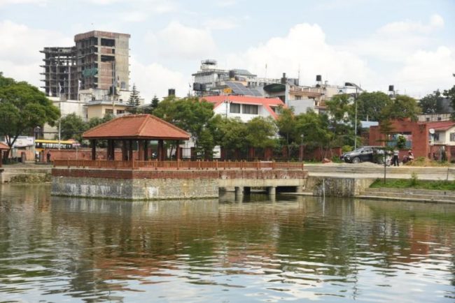 कमलपोखरी पुनर्निर्माणको काम ९५ प्रतिशत सकियो, अब छेउमा पार्क बन्ने