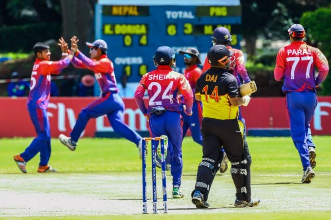 पपुआ न्यू गिनीमाथि नेपालको २ विकेटको जीत