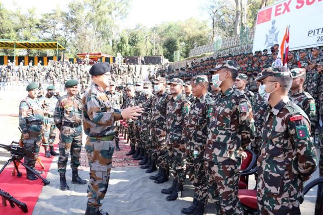 भारतको पिथौरागढमा संयुक्त सैन्य अभ्यास, कर्नेलको नेतृत्वमा तीन सय नेपाली सैनिक सहभागी