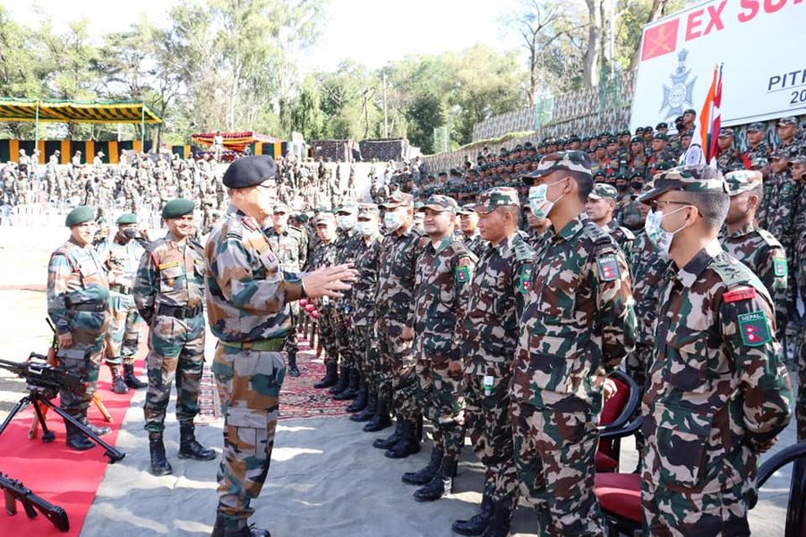भारतको पिथौरागढमा संयुक्त सैन्य अभ्यास, कर्नेलको नेतृत्वमा तीन सय नेपाली सैनिक सहभागी