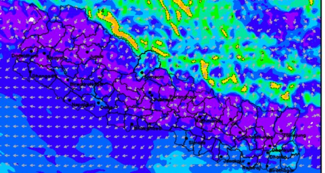 ओडिसाकाे माैसम प्रभाव नेपालमा, सतर्क रहन महाशाखाकाे आग्रह