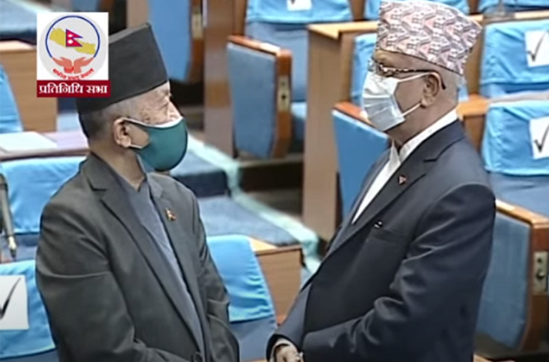 रोष्ट्रम अगाडि केपी ओली र सुवास नेम्वाङ