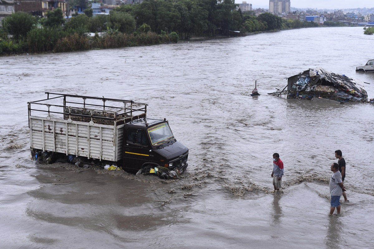 काठमाडौंमा वर्षाः वर्षको सर्वाधिक, पाँच दशकयता तेस्रो ठूलो