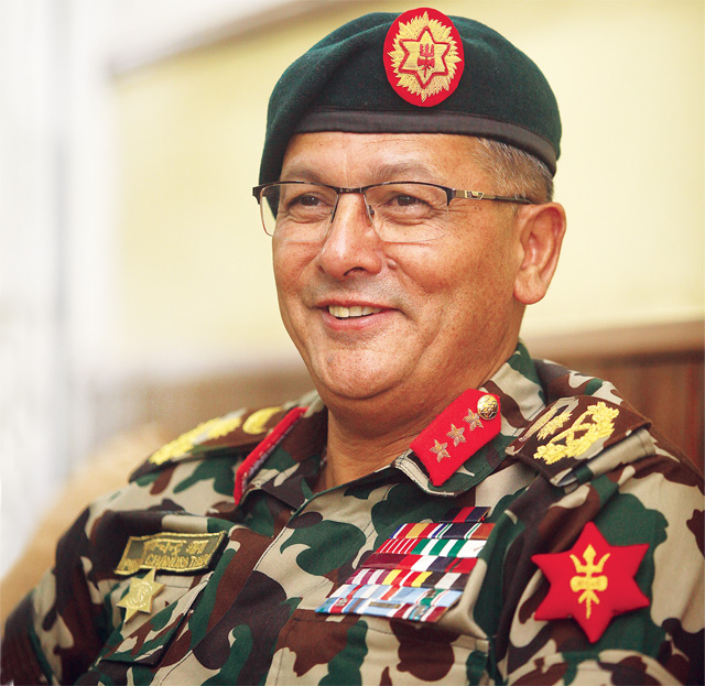 जंगी अड्डाबाट औपचारिक रुपमै बिदा भए प्रधानसेनापति पूर्णचन्द्र थापा