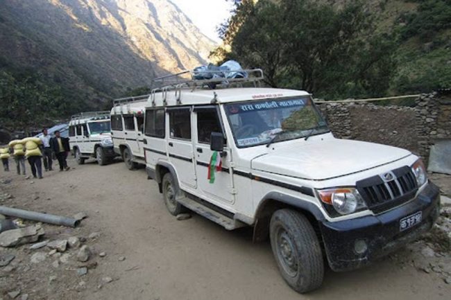 यातायात विभागले तोकेको भन्दा बढाएर कर्णालीमा नयाँ भाडादर कायम