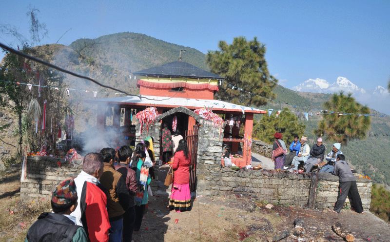 यस वर्ष खुल्यो कालभैरव मन्दिर, भक्तजनको घुइँचो