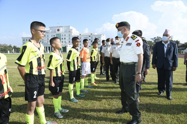 त्रिभुवन आर्मी क्लब मातहत यु–१३ फुटबल युथ एकेडेमी स्थापना, प्रधानसेनापतिले गरे उद्घाटन