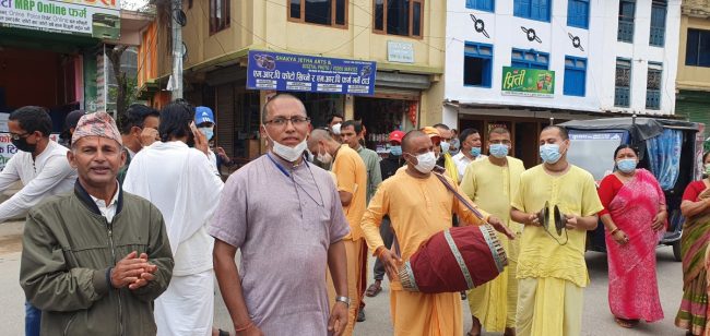 बंगलादेशमा हिन्दु समुदायमाथि भएको आक्रमणविरुद्ध बागलुङमा प्रदर्शन