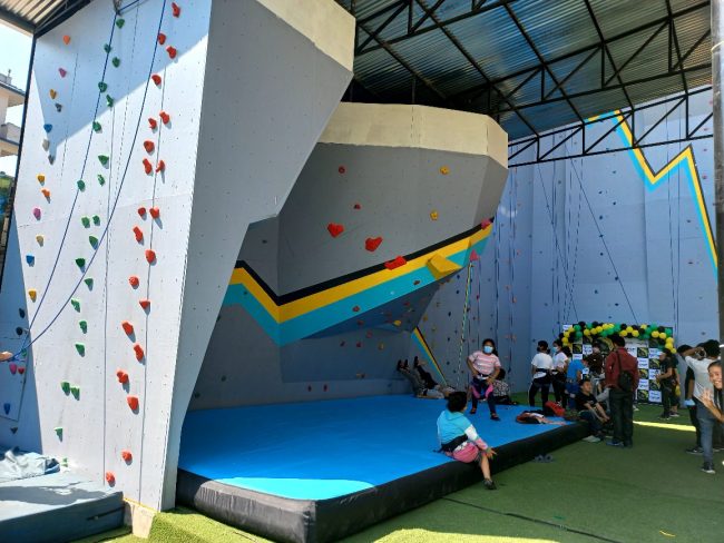 बौद्धमा बन्यो नेपालकै अग्लो स्पोर्ट्स क्लाइम्बिङ