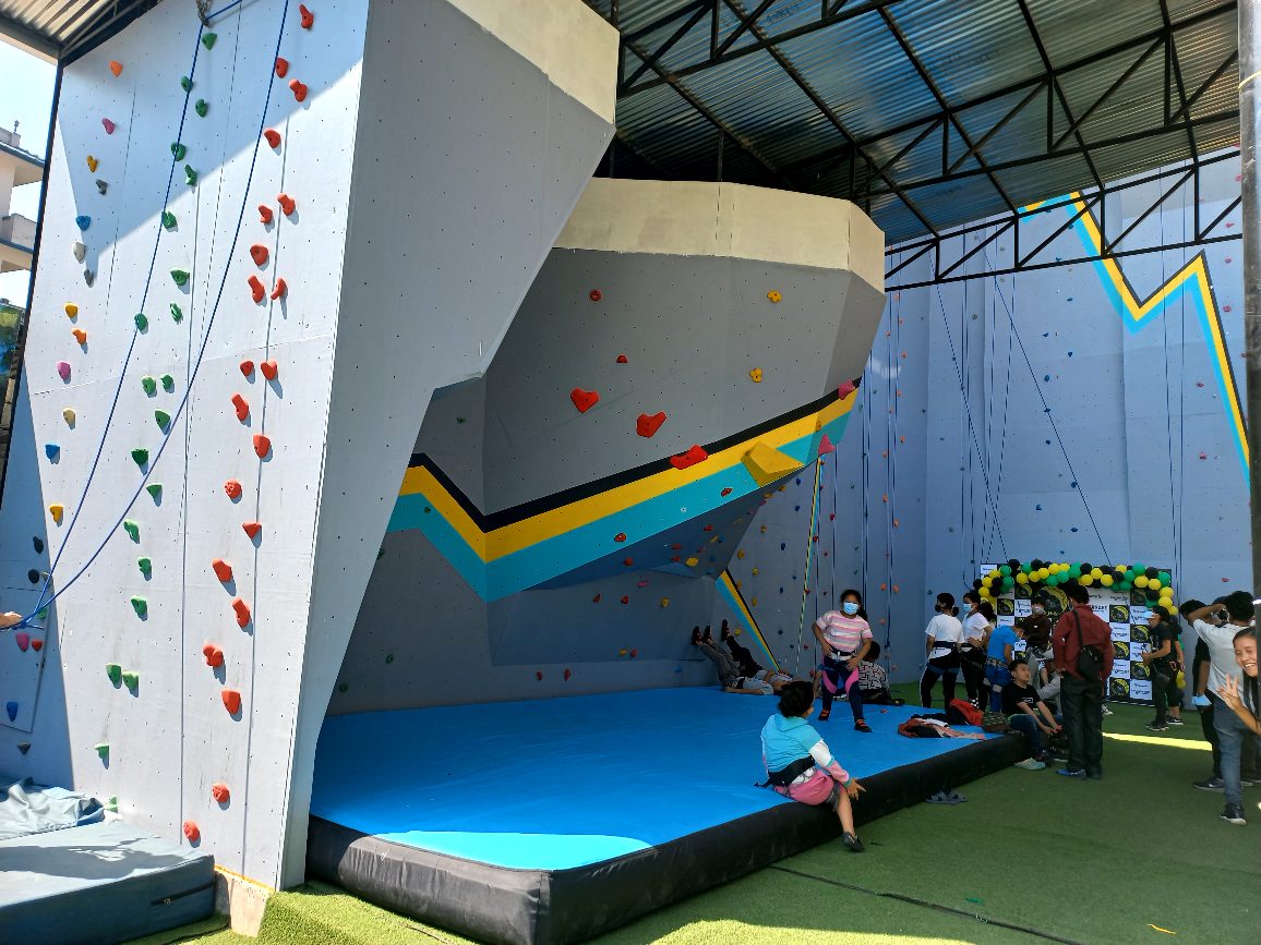 बौद्धमा बन्यो नेपालकै अग्लो स्पोर्ट्स क्लाइम्बिङ