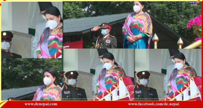 त्यसबेलाको सलामीमा प्रधानसेनापतिलाई के भएको थियो? मञ्चमा थिए तर सलामीमा देखिएनन् (भिडियाे र तस्वीरसहित)