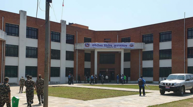 तुलसीपुरमा सारियो कोरोना विशेष अस्पताल