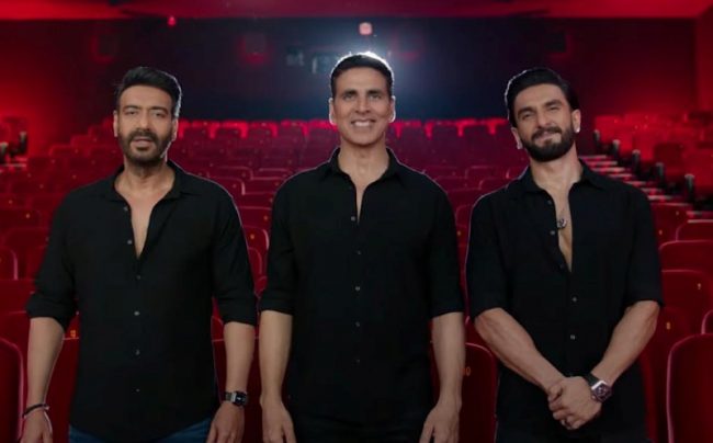 बलिउड स्टारर्सको आग्रह : सपरिवार फिल्म हेर्न हलमा आउनुहोस्