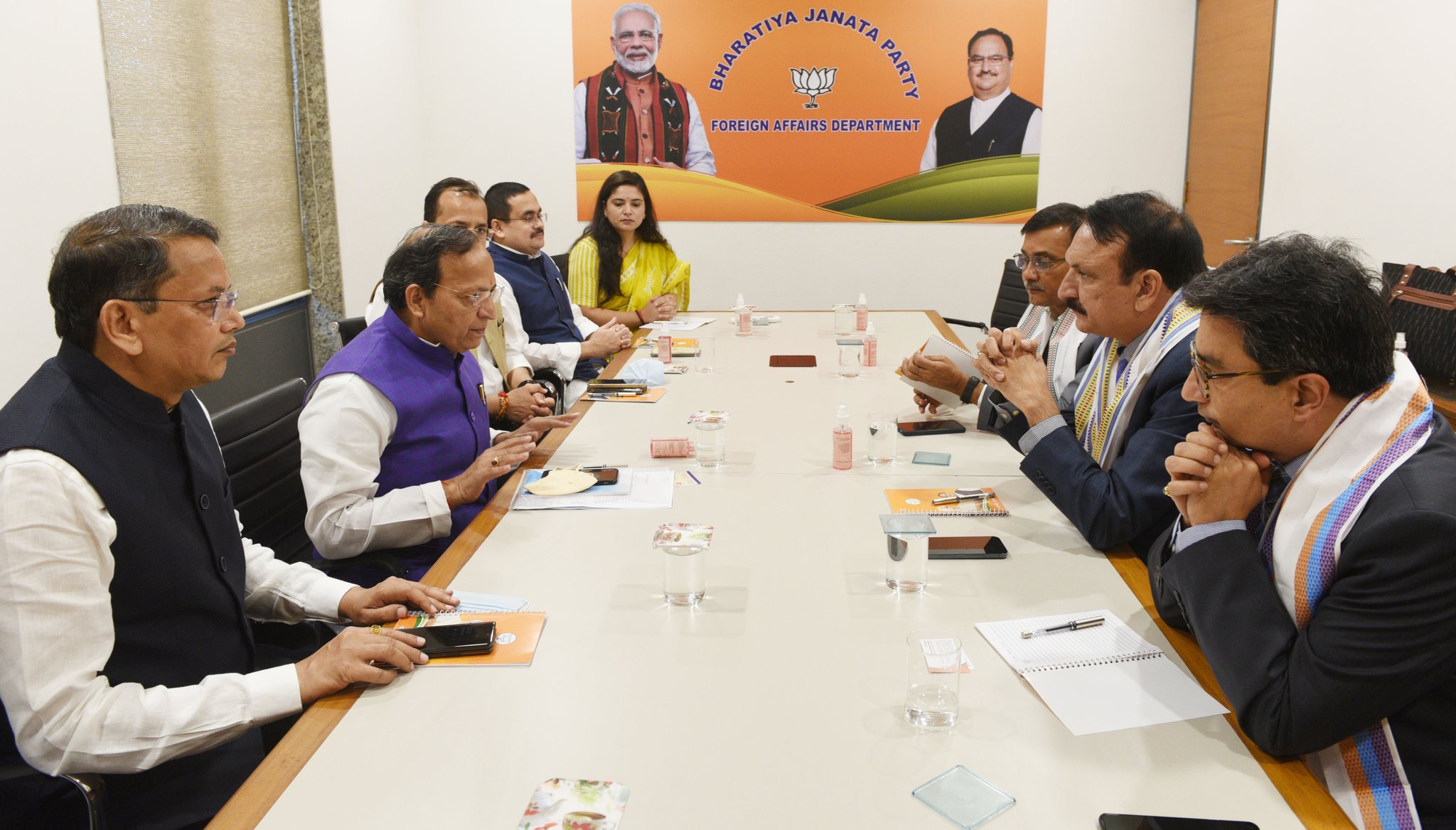 कांग्रेस प्रतिनिधिमण्डल भाजपा मुख्यालयमा