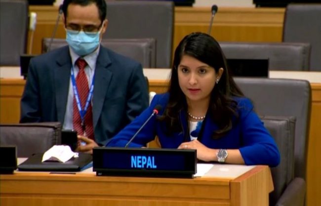 हतियारको होडबाजी त्याग्न विश्व समुदायलाई नेपालको आह्वान, नि:शस्त्रीकरणमा जोड