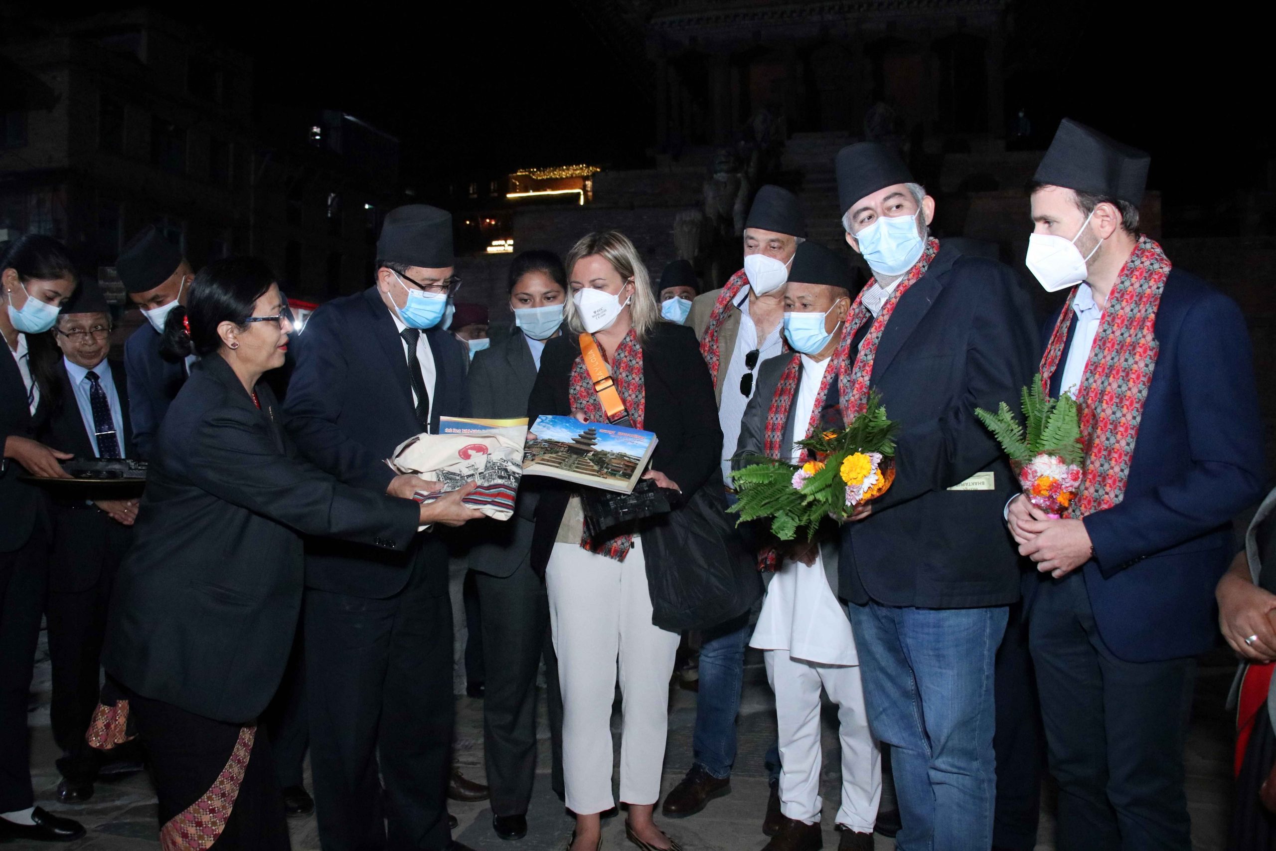 स्पेनिस संसदीय प्रतिनिधिमण्डल भक्तपुर भ्रमणमा