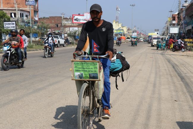 भ्रातृत्वको सन्देश बोकेर भारतीय साइकल यात्री नेपालगञ्जमा