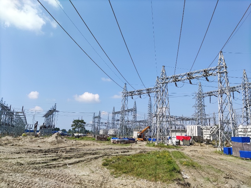 इनरुवा सबस्टेसन निर्माण धमाधम, पुसभित्र निर्माण सक्ने लक्ष्य