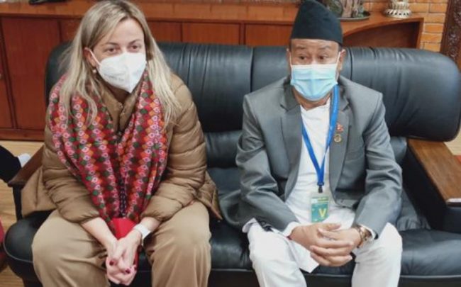 स्पेनका सभामुखको नेतृत्वमा २४ सदस्यीय प्रतिनिधिमण्डल  काठमाडाैंमा