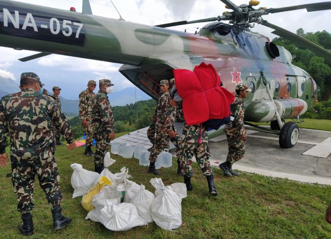 नेपाली सेना उद्धार कार्यमा निरन्तर
