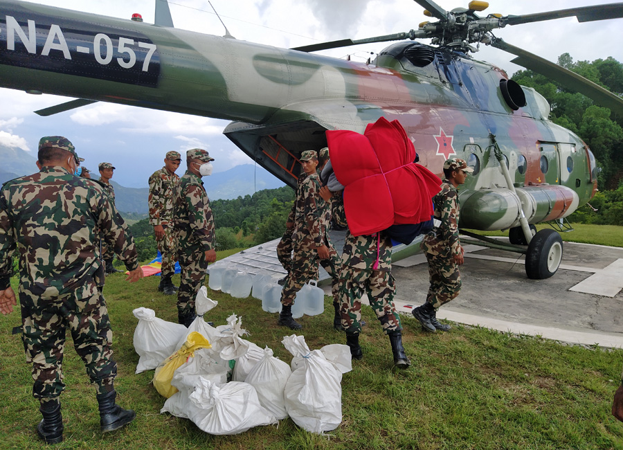 नेपाली सेना उद्धार कार्यमा निरन्तर