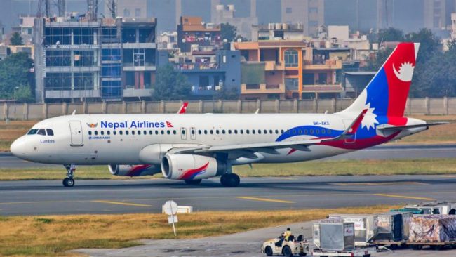 नेपाल एयरलाइन्सको न्यारोबडी जहाजको इन्जिन स्टार्ट नभएपछि…
