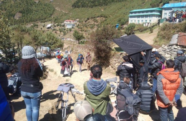 हिमाली भेगमा यसरी हुँदैछ उँचाई छायांकन