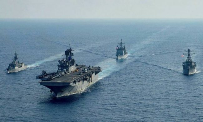 हिन्द महासागरमा रसिया र चिनियाँ सेनाको संयुक्त अभ्यास