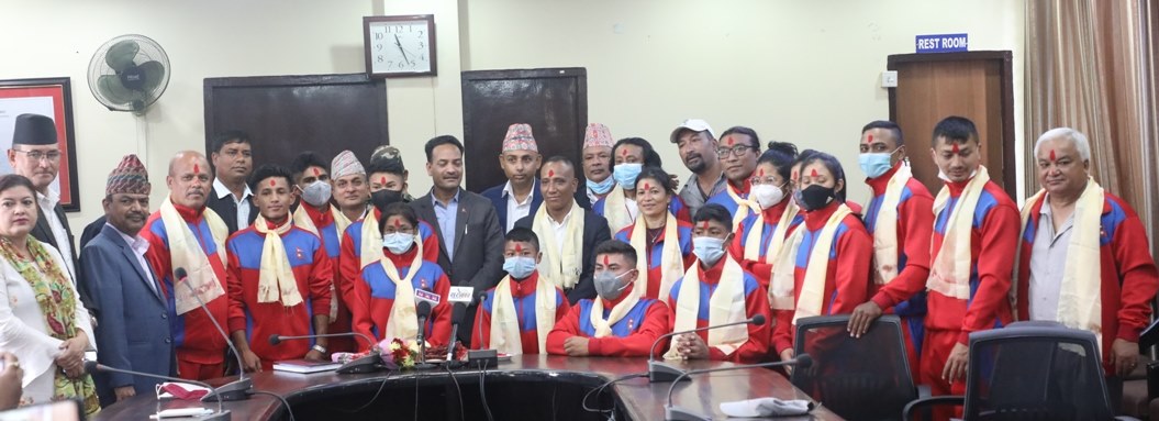 जिम्न्याष्टिक टोलीको बिदाइ