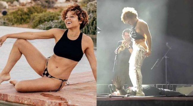 गायिकाले लाइभ कन्सर्टमा फ्यानको अनुहारमा पिसाब गरिदिएपछि…