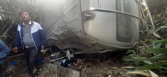 महोत्तरीमा हाइस दुर्घटना, पाँच जना घाइते