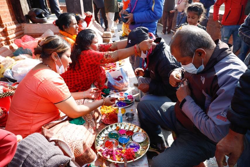 रानी पोखरीमा भाइटीका ! (फोटोफिचर)