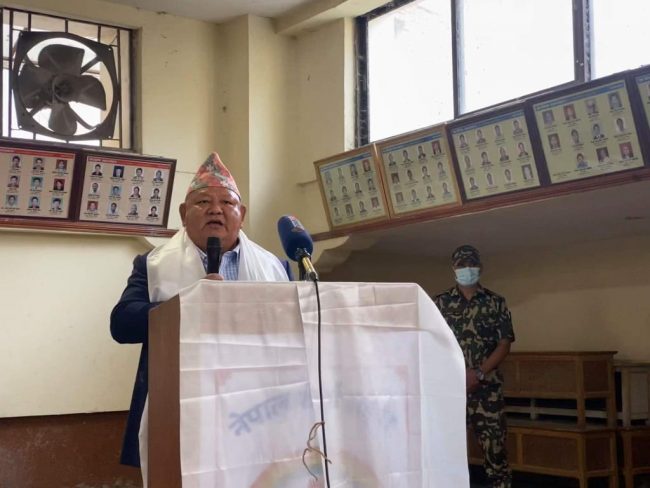 मन्त्री आलेद्वारा बेपत्ता शेर्पालाई श्रद्धाञ्जली अर्पण