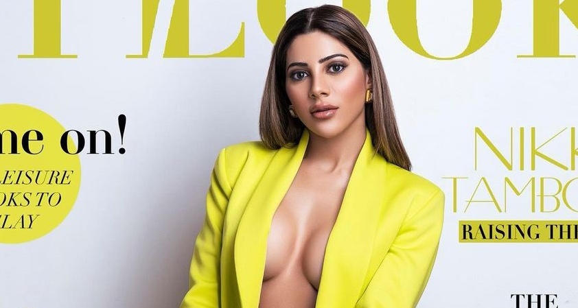 निक्की तम्बोलीको ब्रालेस फोटोसुट