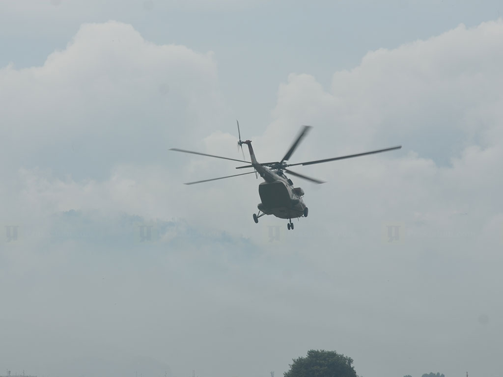 जिप दुर्घटनाका घाइतेलाई हेलिकोप्टरबाट काठमाडौँ लगियो