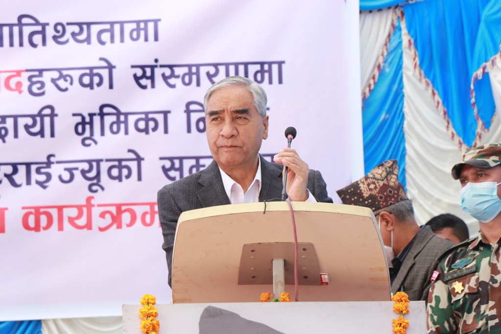 गणतन्त्र राजा ज्ञानेन्द्रले नै ल्याएको हो, राजतन्त्र चाहिए राजनीति गरे भइहाल्यो नि: प्रधानमन्त्री देउवा