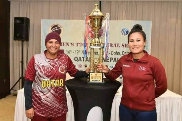कतारविरुद्धकाे शृंखला ‘क्लिन स्विप’ गर्ने दाउमा नेपाल