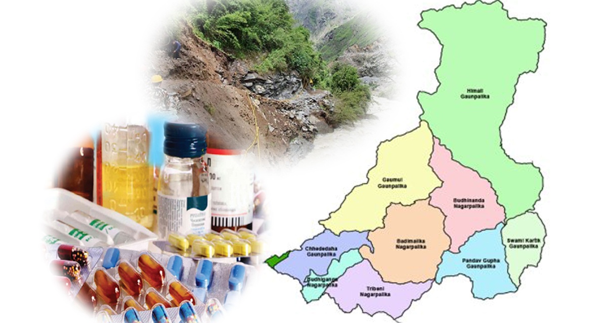 सडक अवरुद्ध हुँदा बाजुराका सात पालिकामा औषधि अभाव