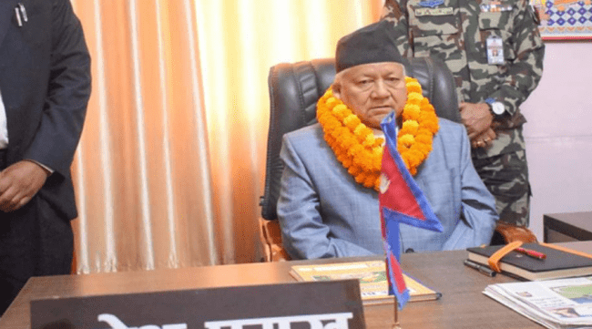 नवनियुक्त कर्णाली प्रदेश प्रमुख परियारद्वारा पदभार ग्रहण