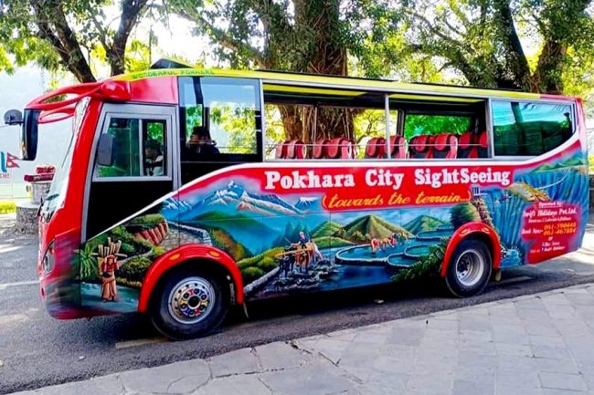 पोखराका प्रमुख गन्तव्य घुम्न ‘साइटसिन बस’ सञ्चालन