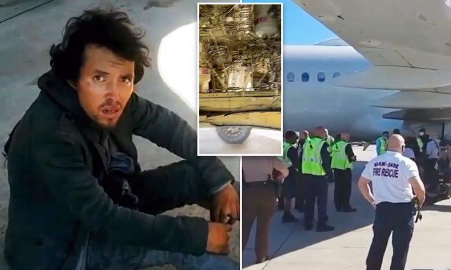 विमानको पाङ्ग्रामा झुण्डिएर मृत्युको यात्रा, साढे २ घण्टा उडिरहेको जहाजबाहिर झुण्डिए