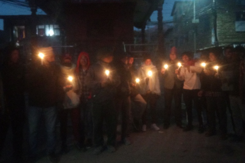 नेपाल सम्वत् ११४२ को उपलक्ष्यमा मैनबत्ती र्‍याली