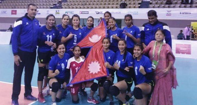 अपराजित महिला भलिबल टोली लगातार दोस्रो पटक फाइनलमा