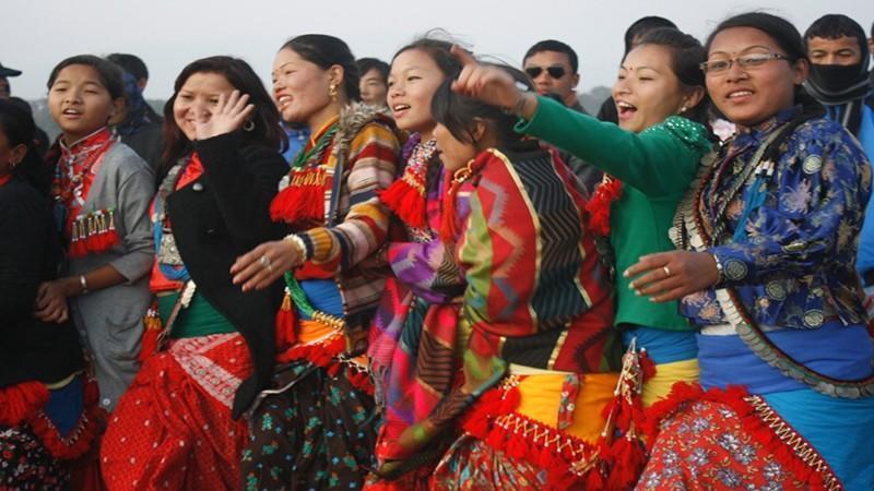 अन्नबाली भित्र्याएपछि किराँत समुदायले उधौली पर्व मनाउँदै