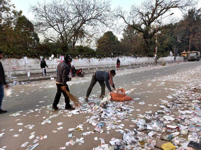 कांग्रेसले सुरु गर्‍यो महाधिवेशनस्थल भृकुटीमण्डप वरपर सफाइ